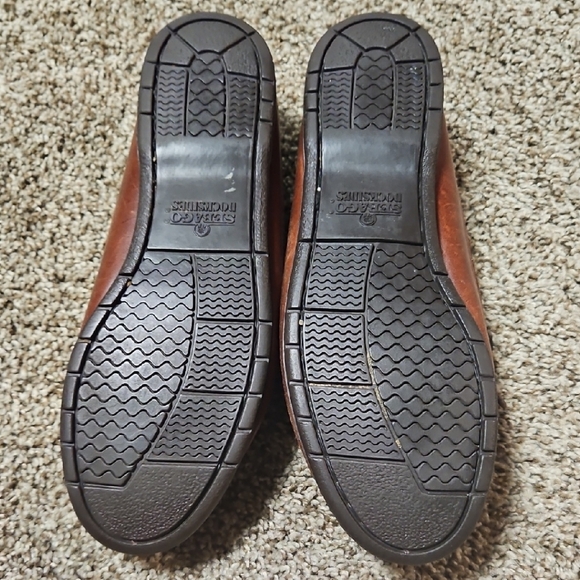 SAS Chestnut Leather Boat Shoes - Picture 3 of 7